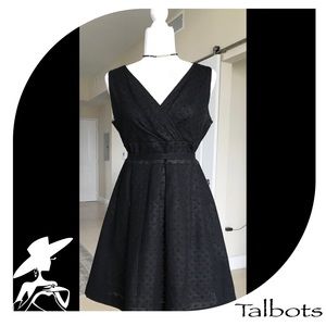 TALBOTS DRESS 👗 BLACK  Sleeveless SZ 12P